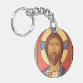Malerei auf Jesus Schlüsselanhänger (Vorderseite links)
