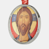 Malerei auf Jesus Silbernes Ornament (Links)