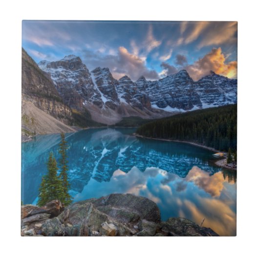 Malerei auf Moraine Fliese (Vorderseite)