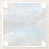 Malerei auf Moraine Glasuntersetzer (Rückseite)