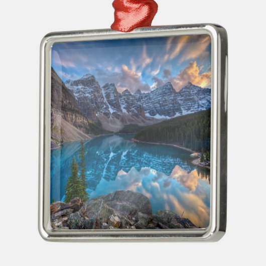 Malerei auf Moraine Ornament Aus Metall (Links)