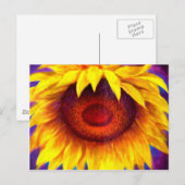 Malerei auf Sonnenblumen - Multi Postkarte (Vorne/Hinten)