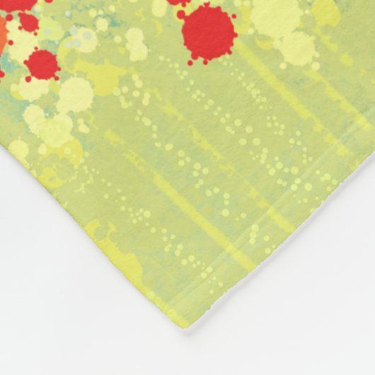 Malerei auf Wiesen Fleecedecke (Ecke)