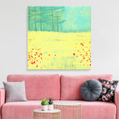 Malerei auf Wiesen Leinwanddruck (Insitu (Wohnzimmer))