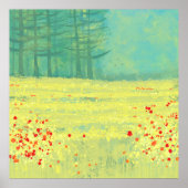 Malerei auf Wiesen Poster (Vorne)
