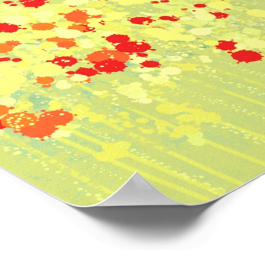 Malerei auf Wiesen Poster (Ecke)