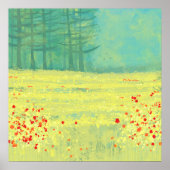 Malerei auf Wiesen Poster (Vorne)