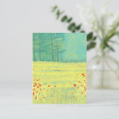 Malerei auf Wiesen Postkarte (Stehend Vorderseite)