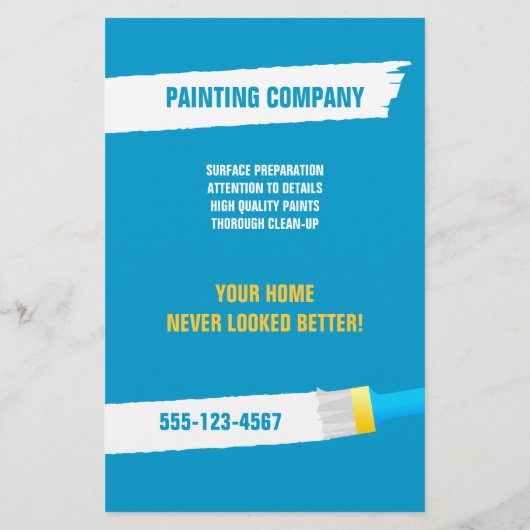 Malerei / Auftragnehmer Flyer (Hinten)