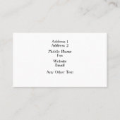 Malerei-Auftragnehmer-Visitenkarte Visitenkarte (Rückseite)