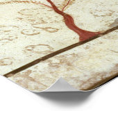 Malerei aus dem Grab des Tauchers aus dem Süden Poster (Ecke)