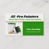 Malerei | AZ-Pro-Maler grün Visitenkarte (Vorderseite)