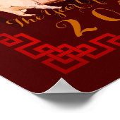 Malerei Bambus Chinesischer Rahmen Pig Jahr 2019 P Poster (Ecke)