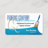 Malerei | Beruflich Sky Blue Business Visitenkarte (Vorderseite)