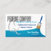 Malerei | Beruflich Sky Blue Visitenkarte (Vorderseite)