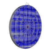 Malerei blaues Grafikdesign Dartscheibe (Vorderseite Links)