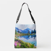 *~* Malerei Blume Ap19 Firenze Berge Tragetaschen Mit Langen Trägern (Rückseite)
