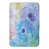 Malerei Blume Bath Mat Geschenk Schöne Farben Badematte (Vorderseite Vertikal)