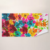 Malerei Blume Textur, die Farbe hell fl Badehandtuch (Badehandtuch)