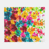 Malerei Blume Textur, die Farbe hell fl Fleecedecke (Vorderseite (Horizontal))