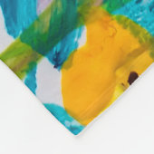 Malerei Blume Textur, die Farbe hell fl Fleecedecke (Ecke)