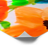 Malerei Blume Textur, die Farbe hell fl Poster (Ecke)