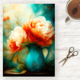 Malerei-Blumen-Aquarell-Tissue-Papier Seidenpapier