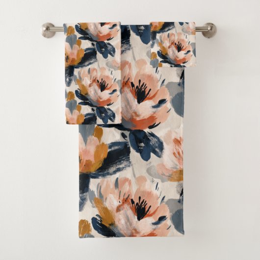 Malerei Blumen Botanisches Handtuch Badhandtuch Set (Insitu)