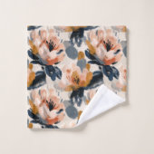 Malerei Blumen Botanisches Handtuch Badhandtuch Set (Waschlappen)