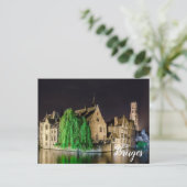 Malerei Brügge Altstadt und Belfry Tower Postc Postkarte (Stehend Vorderseite)