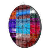 Malerei bunten Korbkunst Grafikdesign 2 Dartscheibe (Vorderseite rechts)