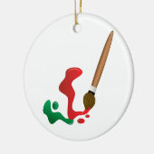 Malerei-Bürste Keramik Ornament (Links)