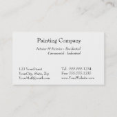 Malerei-Bürsten-rote Farbe - danke zu kardieren Visitenkarte (Rückseite)