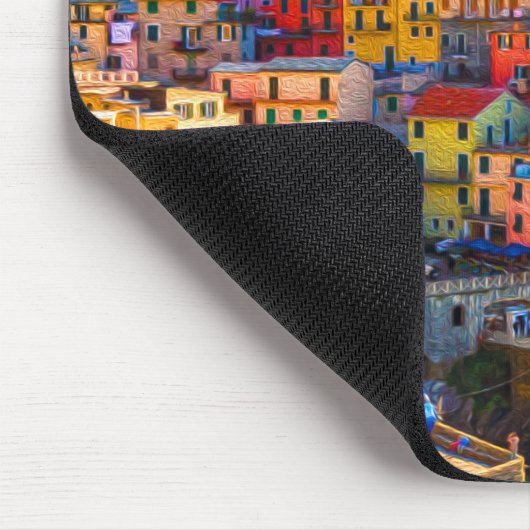 Malerei Cinque Terre Ligurien Italien Riviera Mousepad (Ecke)