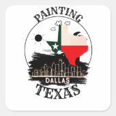 Malerei Dallas Texas Sticker (Vorderseite)