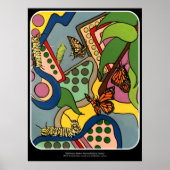 Malerei der Abstrakten Schmetterlingsfabrik aus de Poster (Vorne)