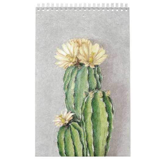 Malerei der Cactus Blume Kalender (Titelbild)