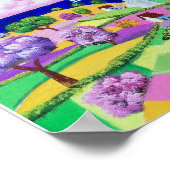 Malerei der Folkloregie - glückliche Küste Poster (Ecke)