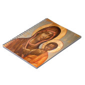 Malerei der Jungfrau Maria mit Jesus Christus Notizblock (Linke Seite)