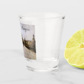 Malerei der Karlsbrücke in Prag bei Sonnenaufgang Schnapsglas (Rechts)