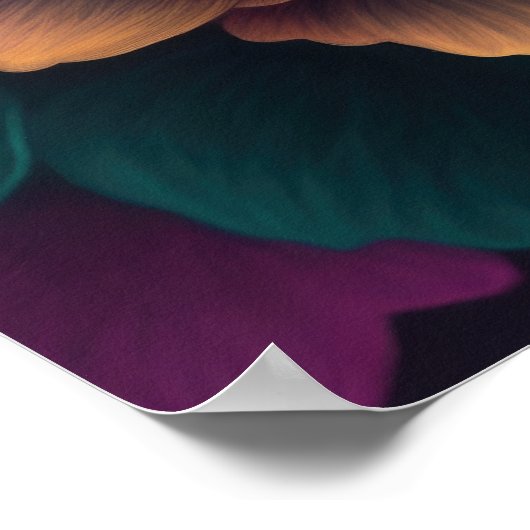 Malerei der oberen Blume Poster (Ecke)