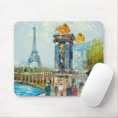 Malerei der Paris-Eiffelturm-Szene Mousepad (Mit Mouse)
