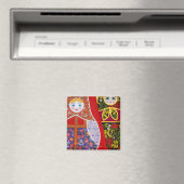 Malerei der russischen Matryoshka-Puppe Magnet (In Situ (Geschirrspüler))