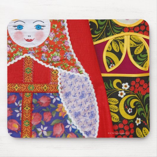 Malerei der russischen Matryoshka-Puppe Mousepad (Vorne)