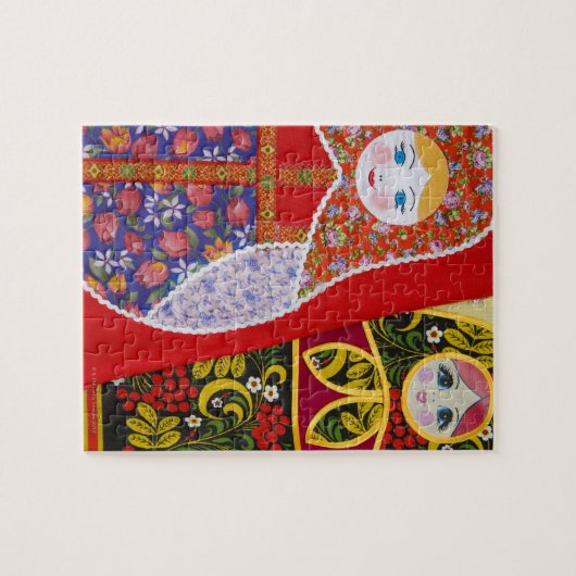 Malerei der russischen Matryoshka-Puppe Puzzle (Horizontal)