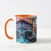 Malerei der Stadt Tasse (Links)