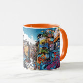 Malerei der Stadt Tasse (VorderseiteRechts)