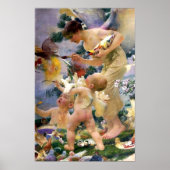 Malerei der Vögel durch Franz Dvorak Poster (Vorne)