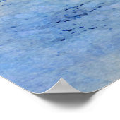 Malerei der Winternacht im Stadtpark Poster (Ecke)