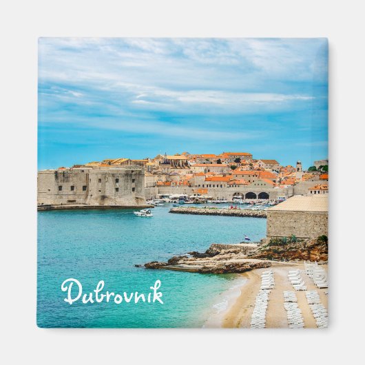 Malerei des Dubrovnik Beach Magnet (Vorne)